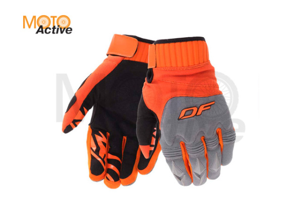 Перчатки DF ENDURO Gray-Orange-Black